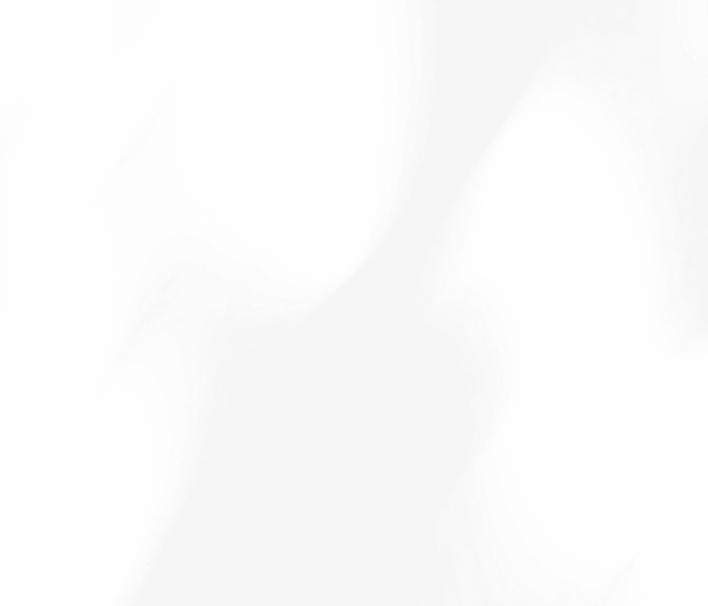 A plain white background with soft, subtle gray shadows and gradients blending across the surface.